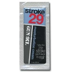 Stroke 29 Masturbation Cream Foil Pack Each
