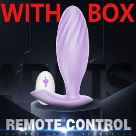 Anal Plug Sex Toys for Woman Wireless Remote Control Vibrating Eggs Dildo Clitoris Stimulator G- Spot Vibrators for Women (Color: Purple-with box)