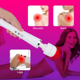 Huge Magic Wand Vibrators for Women Erotic Toys Big AV Stick Female G Spot Massager Clitoris Stimulator Adult Sex Toys for Woman (Color: White)