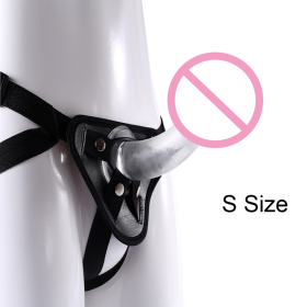 Men's Strap-on Realistic Dildo Pants for Men Double Dildos With Rings Man Strapon Harness Belt Adult Games Sex Toys (Style: S and panty)